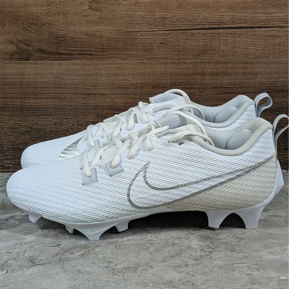 Nike Vapor Edge Speed 360 2 Men's 11 White Silver Football Cleats DA5455-100